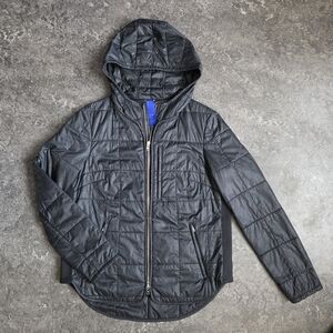 KIT and ACE Better Together Hood Jacket Puffer Liner Black Reflective VGUC Sz L